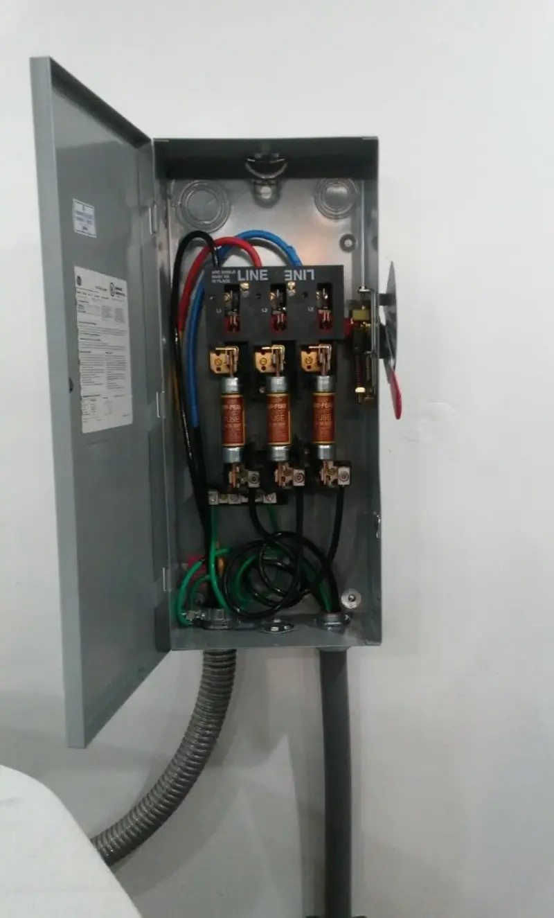 Three-phase disconnect switch installed for Electrical Wiring & Rewiring in Grand Rapids