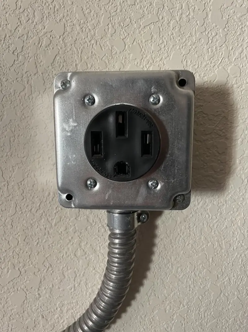 NEMA 14-50 outlet installed for Smart Home Electrical in Grand Rapids